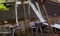 Ölüm getiren hortum önce seyir terasını yerle bir etmiş