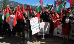 Alanya'da 'Gazze' yürüyüşü