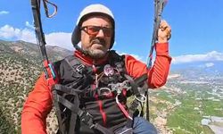 Doğal rampada ilk yamaç paraşütü uçuşu