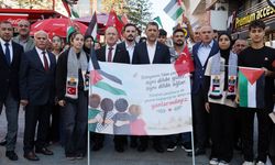 Gazze için Antalya’da sessiz yürüyüş