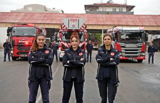 Antalya'nın kadın itfaiyecileri