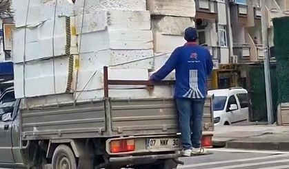 Alanya'da tehlikeli yolculuk