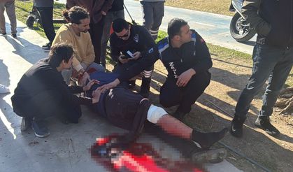 Sahilde yaşlı adamı bıçakladılar