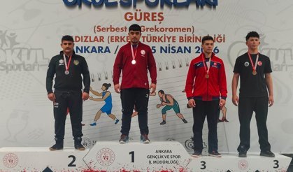 Manavgatlı güreşçi Türkiye 2'ncisi oldu