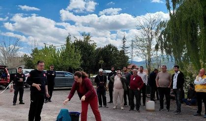 Korkuteli'de yangın ve tahliye eğitimi