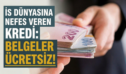 İş dünyasına nefes veren kredi: Belgeler ücretsiz!