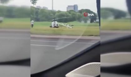 Helikopter kontrolden çıktı