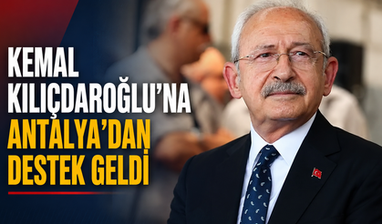 Kemal Kılıçdaroğlu’na Antalya’dan destek geldi