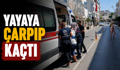 Yayaya çarpıp kaçtı