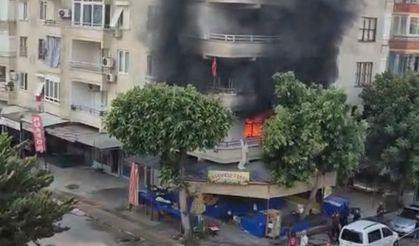 Alanya'da ev yangını