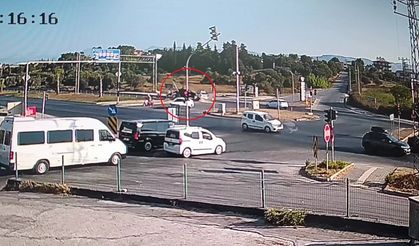 Manavgat'ta kaza anı saniye saniye görüntülendi