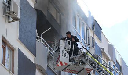 Apartmanda yangın paniği