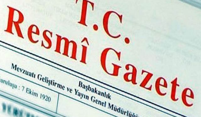 Atamalar Resmi Gazete’de