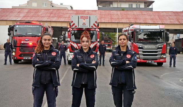 Antalya'nın kadın itfaiyecileri