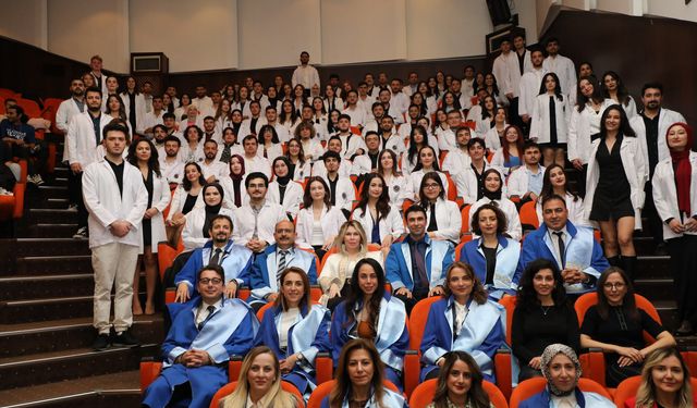 110 öğrenci beyaz önlük giydi