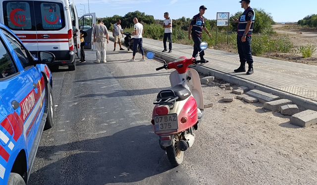 Manavgat'ta motosiklet kazası!