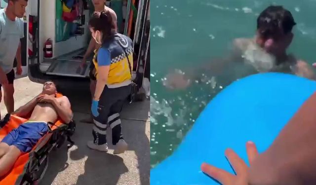 Boğulmaktan son anda kurtarıldı