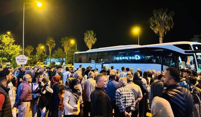 Hacı adayları uğurlandı