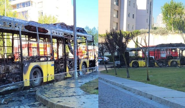 Otobüs küle döndü