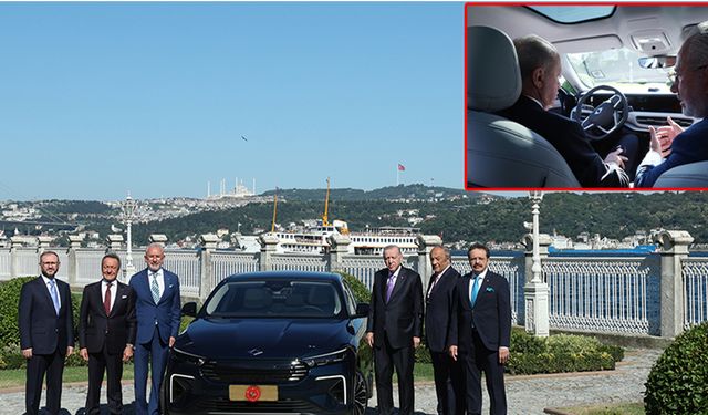 Erdoğan, Togg’un yeni modelini test etti