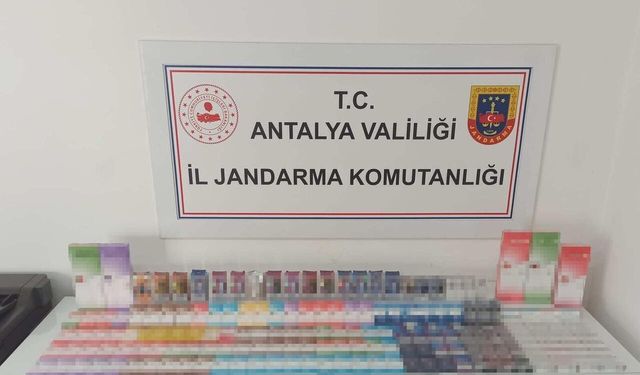 Alanya’da kaçak sigara operasyonu