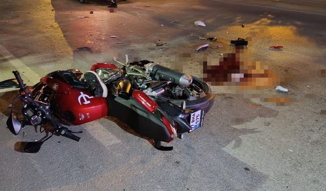 Manavgat'ta motosiklet sürücünden kötü haber