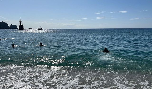 Kasım'da deniz keyfi