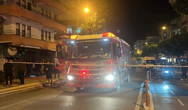 Beyaz eşya tamir dükkanında korkutan yangın