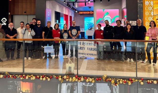 AVM çalışanları greve başladı