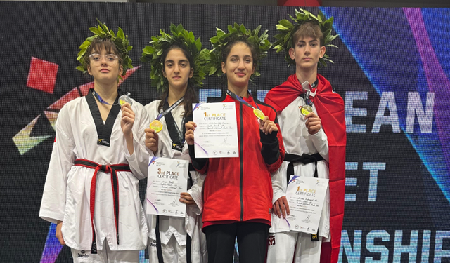 Milli sporcular Avrupa'da tarih yazdı