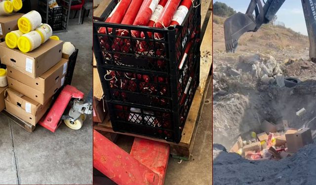 1 ton gıda imha edildi