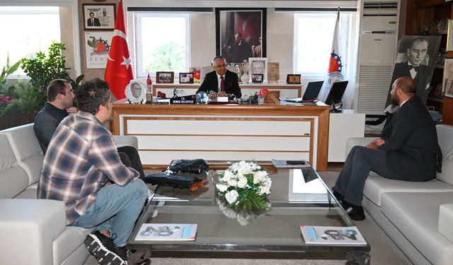 Öğretmenlerden Başkan Topaloğlu’na ziyaret