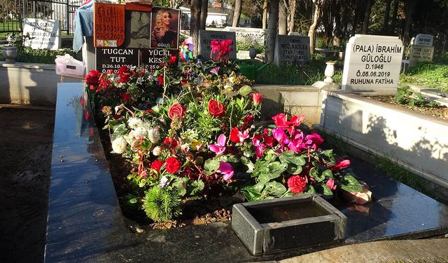 Güllü’nün mezarı gül bahçesine döndü
