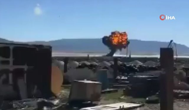 Savaş uçağı çöle düştü