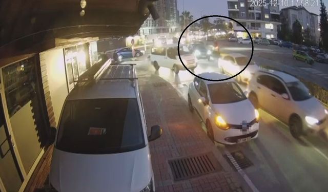 Manavgat'ta kaza anı anbean görüntülendi