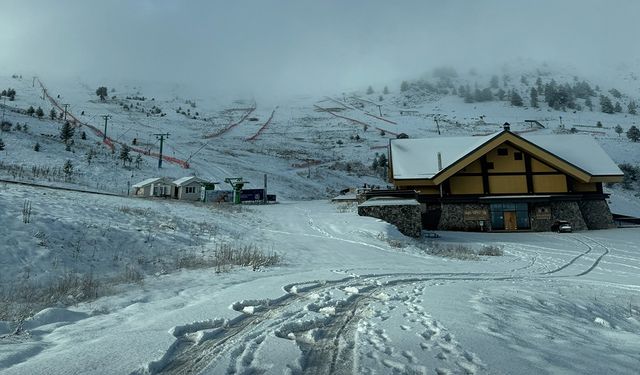 Yüksek kesimler beyaza büründü