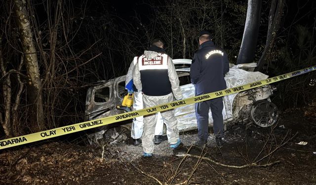 Sürücü araçta yanarak hayatını kaybetti