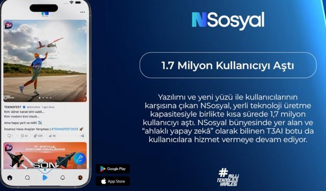 NSosyal 1,7 milyon kullanıcıyı aştı