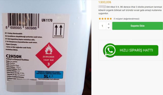 Pet şişedeki sahte içki tehlikesi