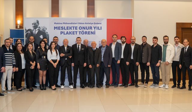 MMO Antalya, 71'inci yılını onur plaketleriyle kutladı