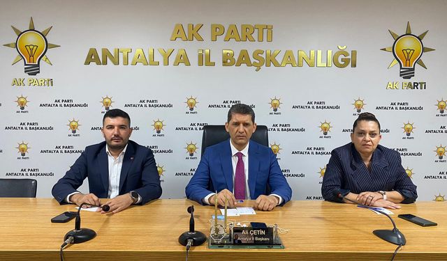 AK Parti Antalya'da 279 bin 232 üye
