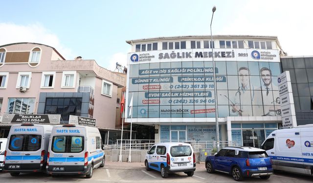 Antalya'da 7 bin 100 hastaya hizmet verdi