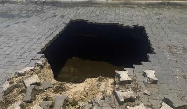 Çöken yolda insan kemikleri bulundu