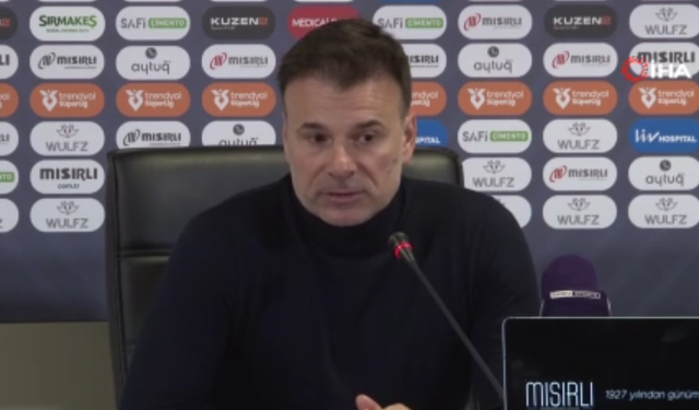 Aleksandar Stanojevic'den maç sonu açıklama