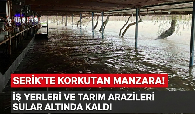 Serik'te korkutan manzara!