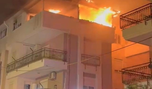 Kepez'de korkutan yangın