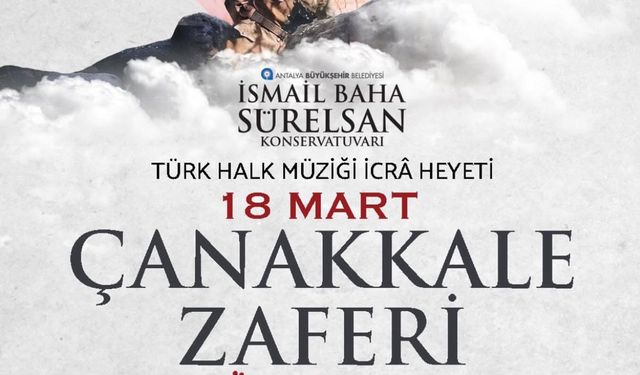 Antalya'da 'Çanakkale' konseri