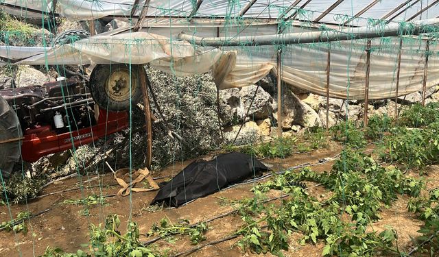 Alanya'da traktör devrildi: 1 ölü