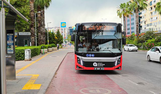 Antalya'da ulaşım ücretsiz