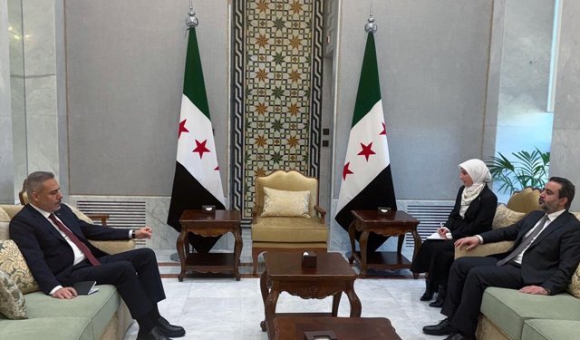 Fidan, Suriyeli mevkidaşı Şeybani ile bir araya geldi